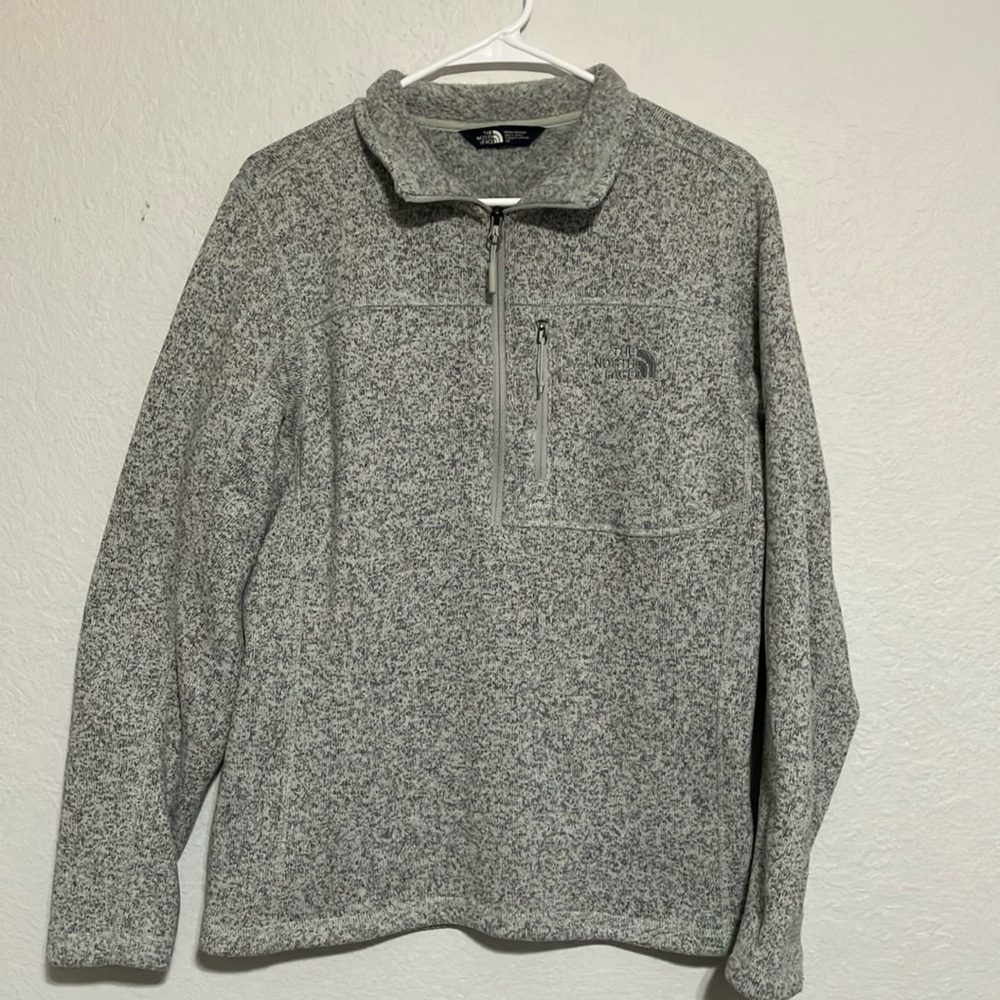The North Face Gray Zip Up Sweater Fleece Comfort
